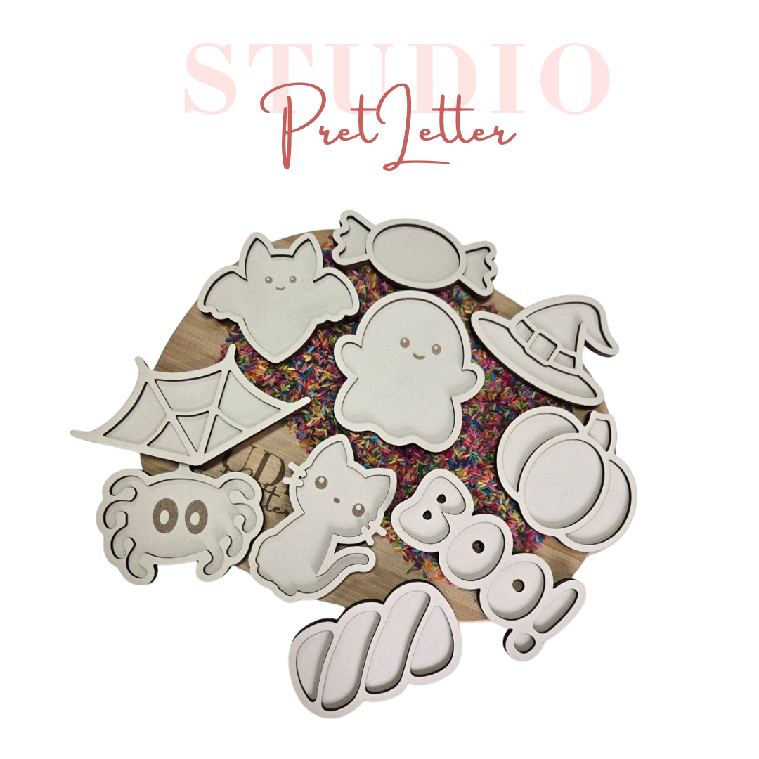 Vulvorm Thema Helloween voordeelset