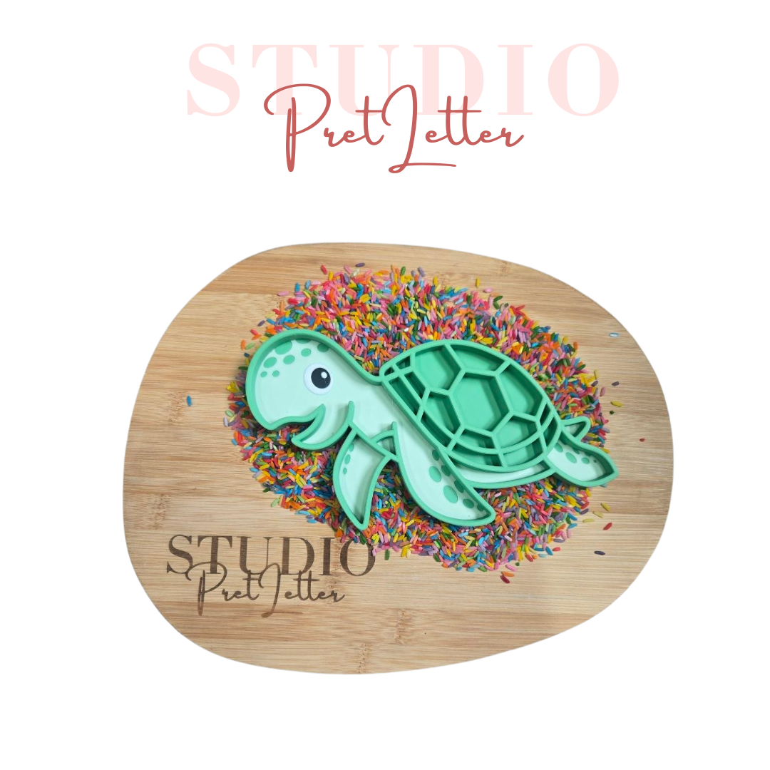 Vulvorm PLA Schildpad groot kleur