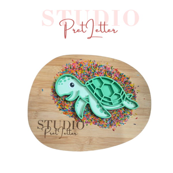 Vulvorm PLA Schildpad groot kleur