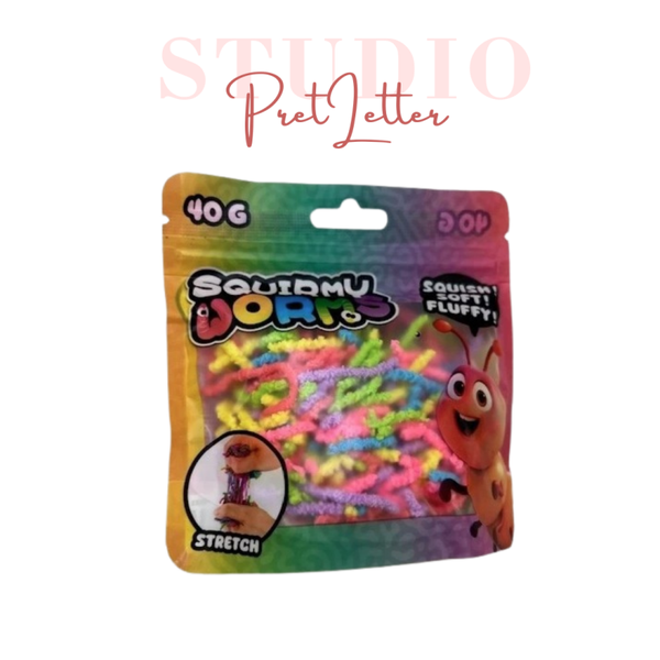 Squirmy wormen regenboog kleuren