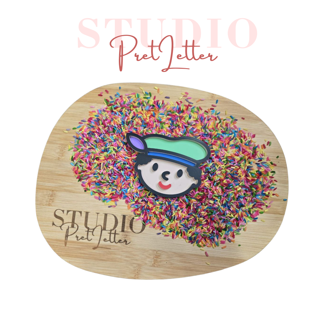 Vulvorm PLA kleur Sinterklaas Piet jongen