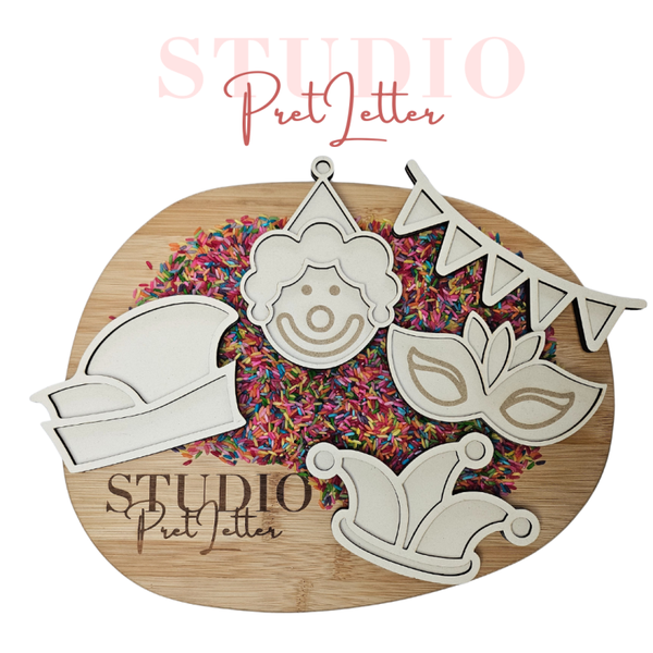 Vulvorm Thema Carnaval voordeelset