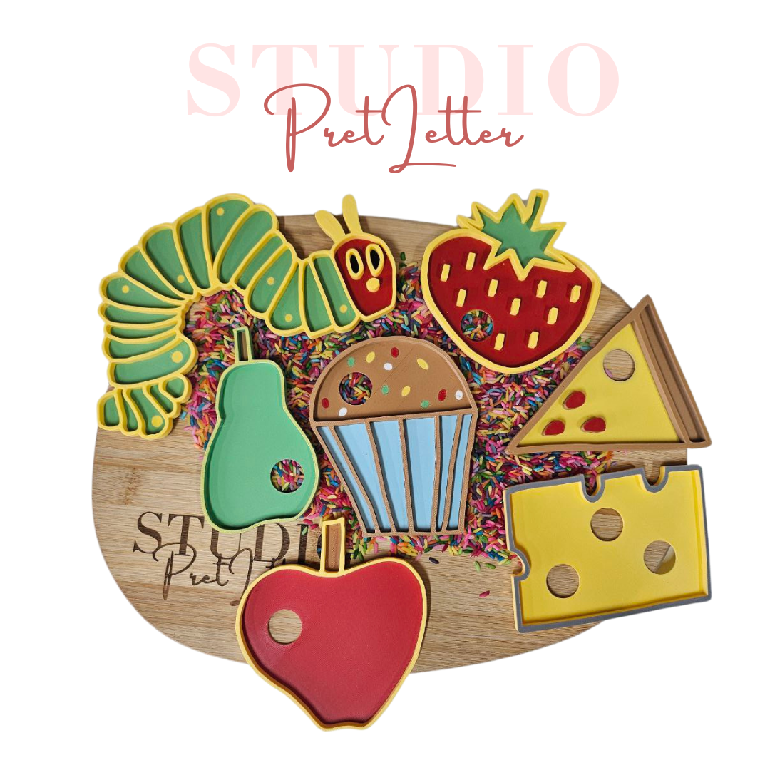 Vulvorm PLA KLEUR Voordeelset Hongerige rups groot