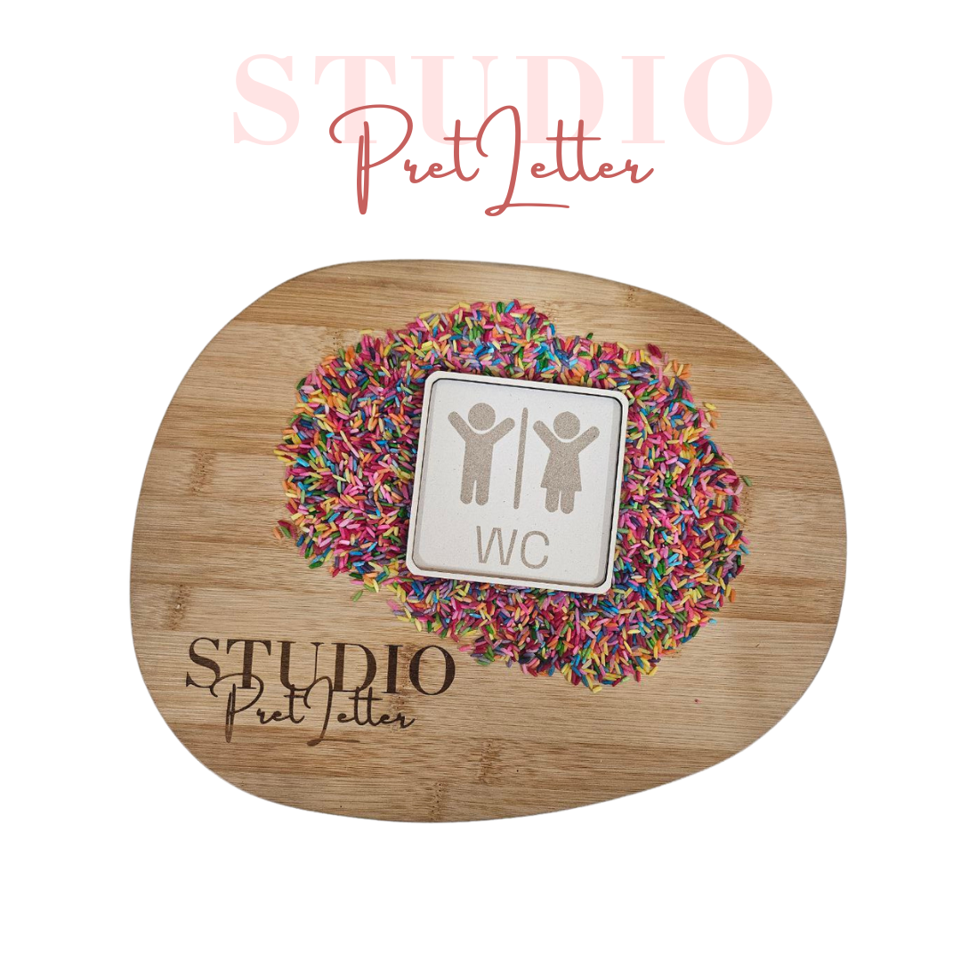 Vulvorm Zindelijkheid WC bordje