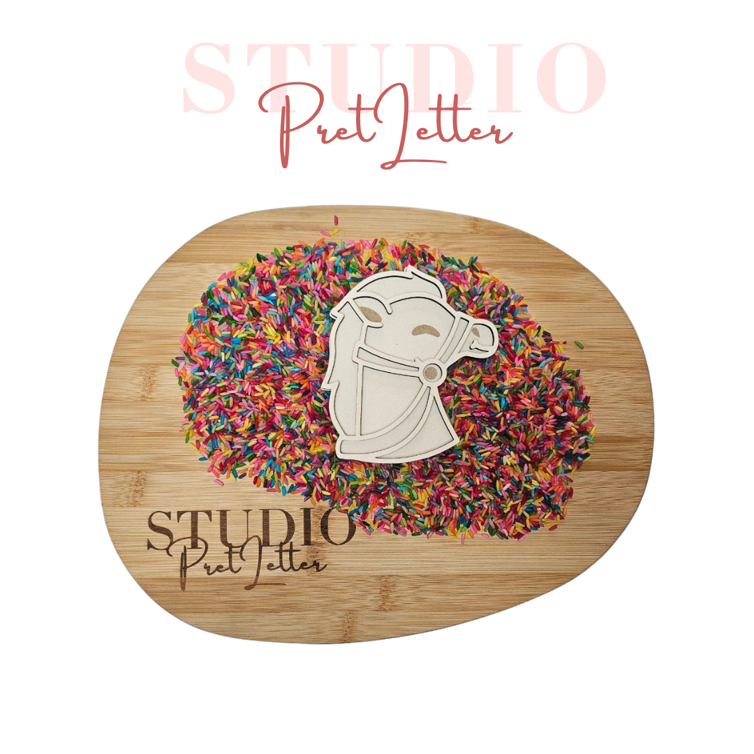 Vulvorm Paarden hoofd met teugel