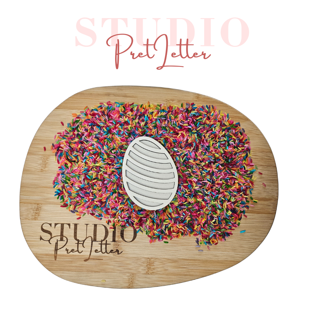 Vulvorm Paasei strepen