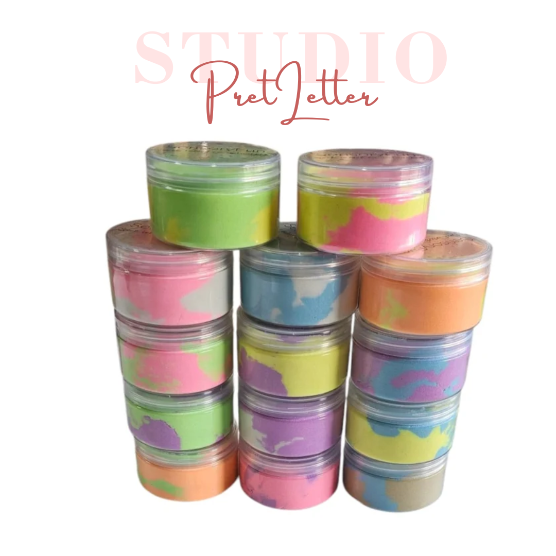 Magic sand kleuren potje