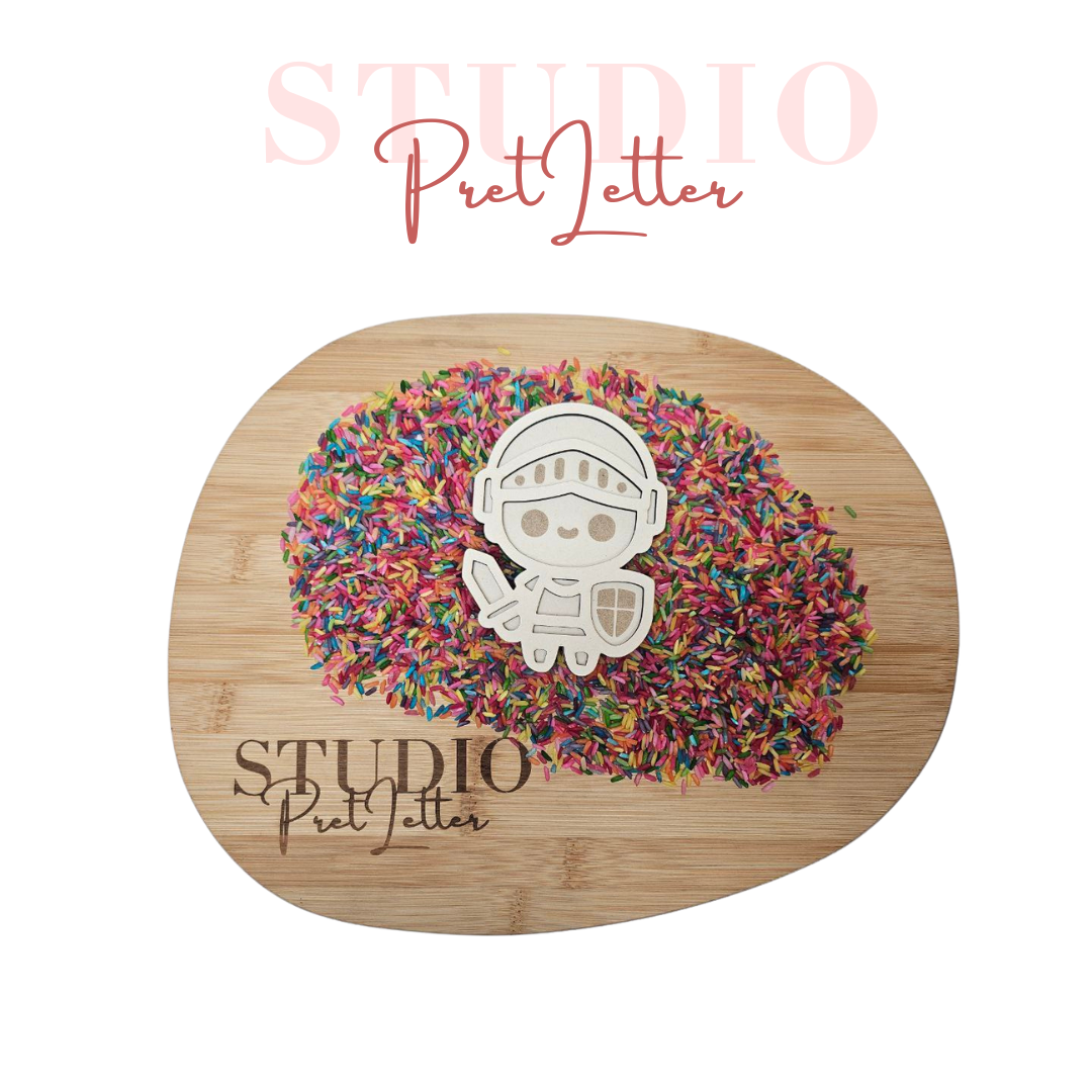 Vulvorm Ridders Ridder gegraveerd schild