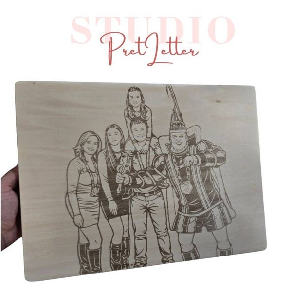 Houten Opbergbox herinneringen met foto