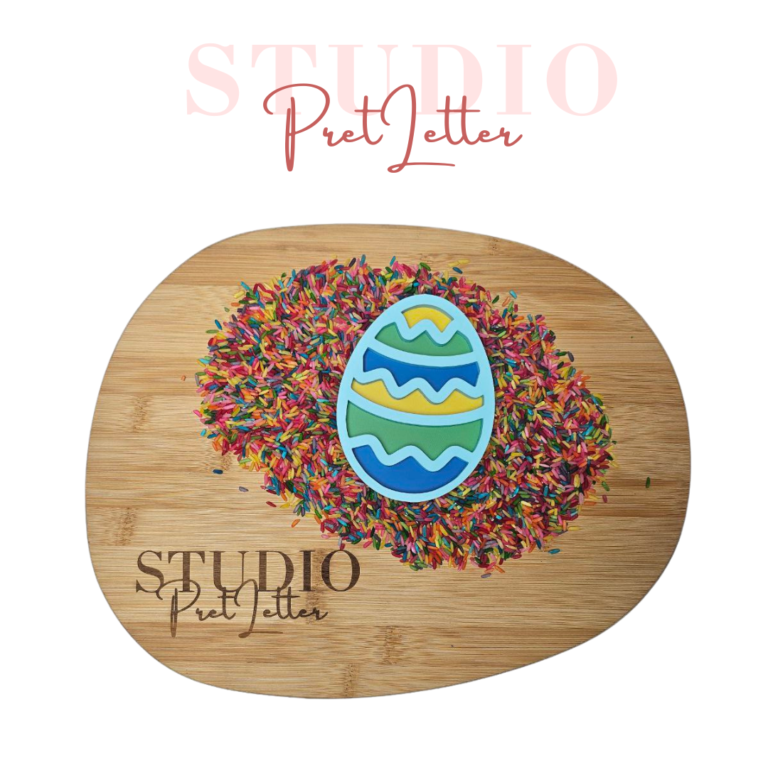 Vulvorm PLA Kleur Blauw Paasei