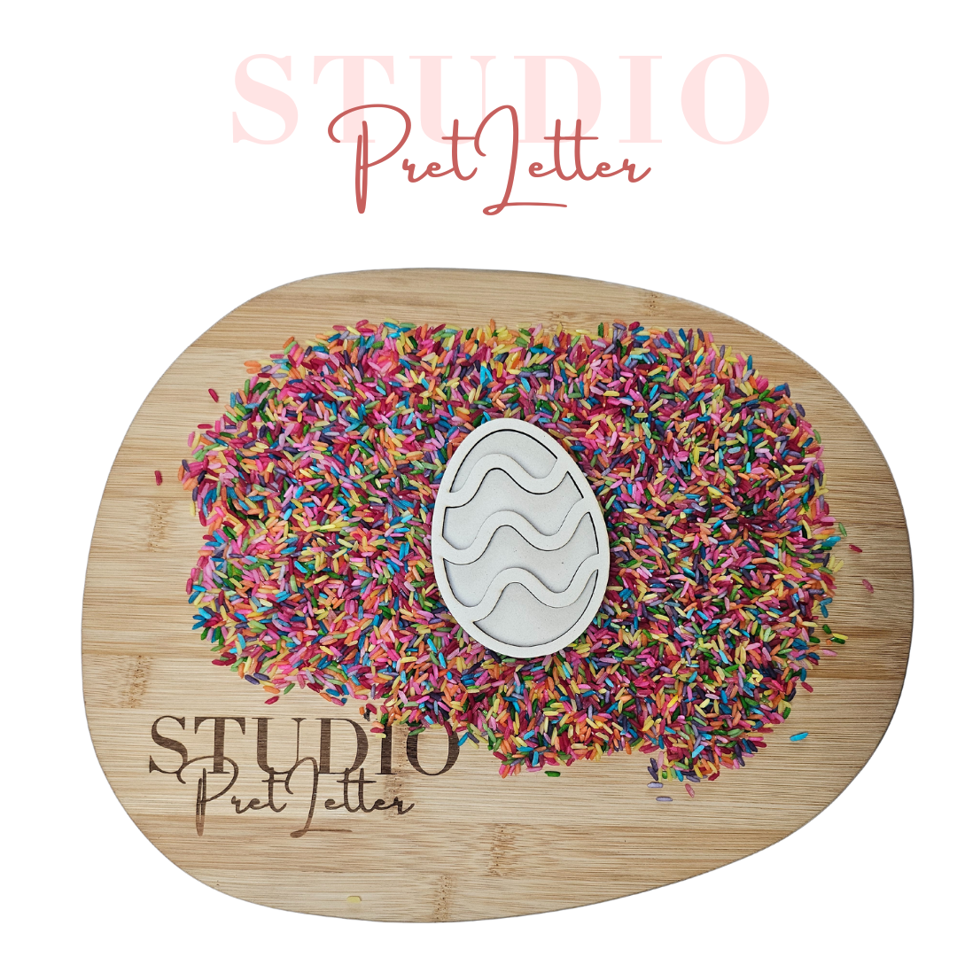 Vulvorm Paasei golven