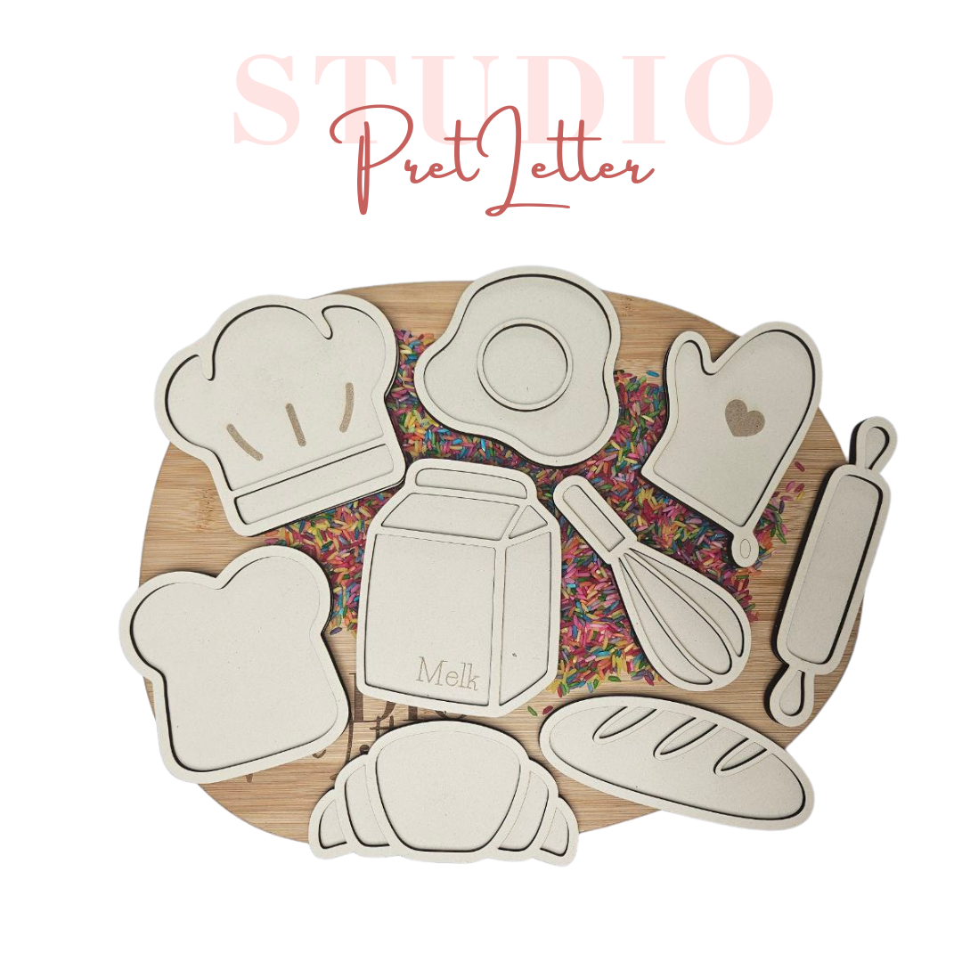 Vulvorm Thema Bakkerij voordeelset