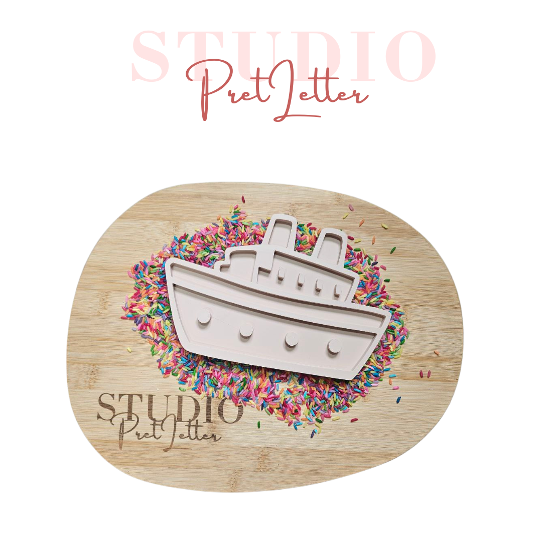 Vulvorm PLA Stoomboot groot