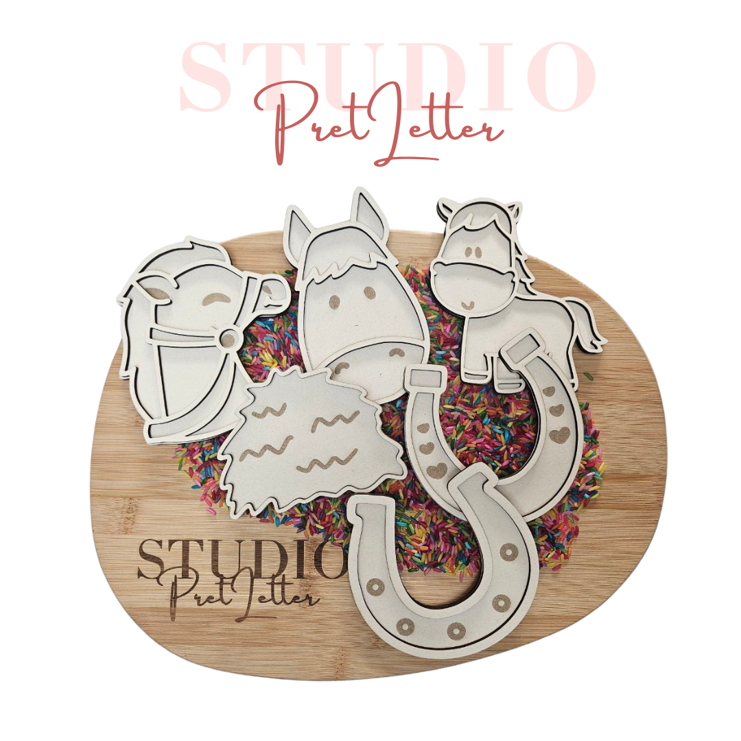 Vulvorm Thema Paarden voordeelset