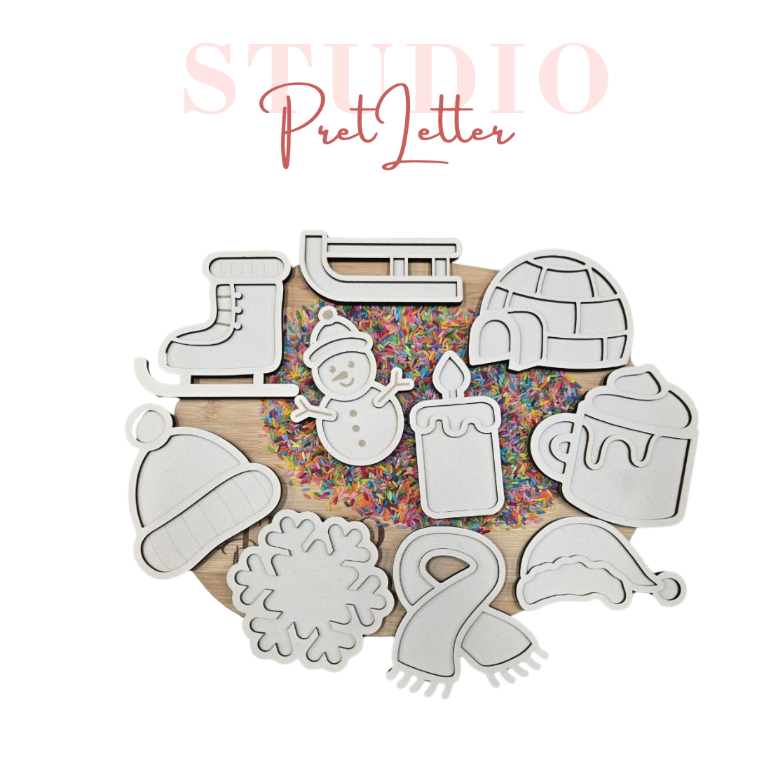 Vulvorm Thema winter nieuw voordeelset