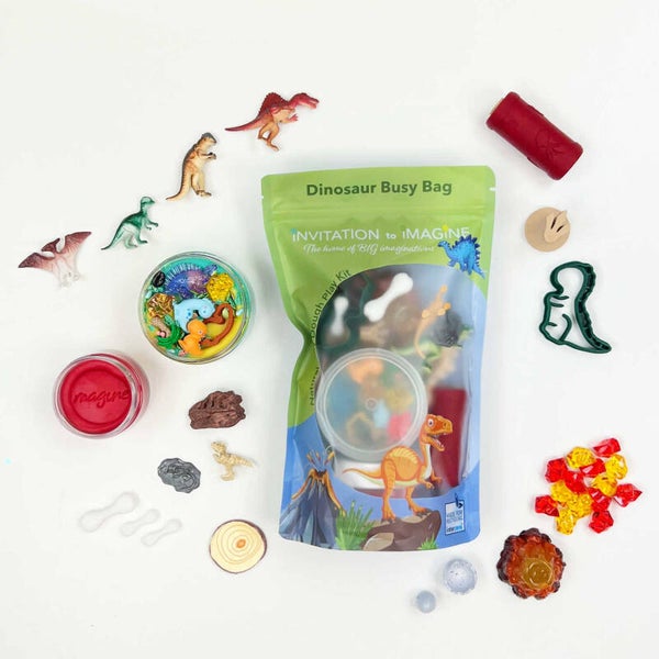 Invitation to Imagine Verrassingspot, Dino Busy Bag