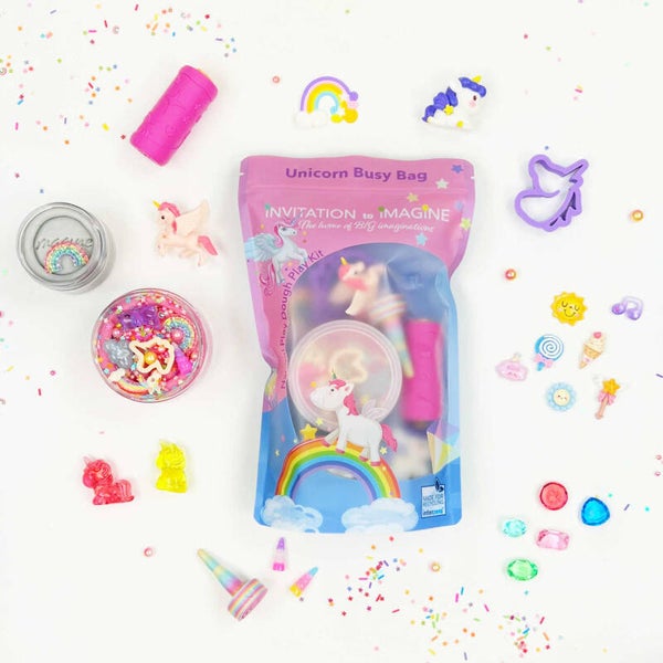Invitation to Imagine Verrassingspot, Unicorn Busy Bag