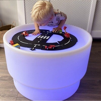 Sensorische water/speel tafel rond