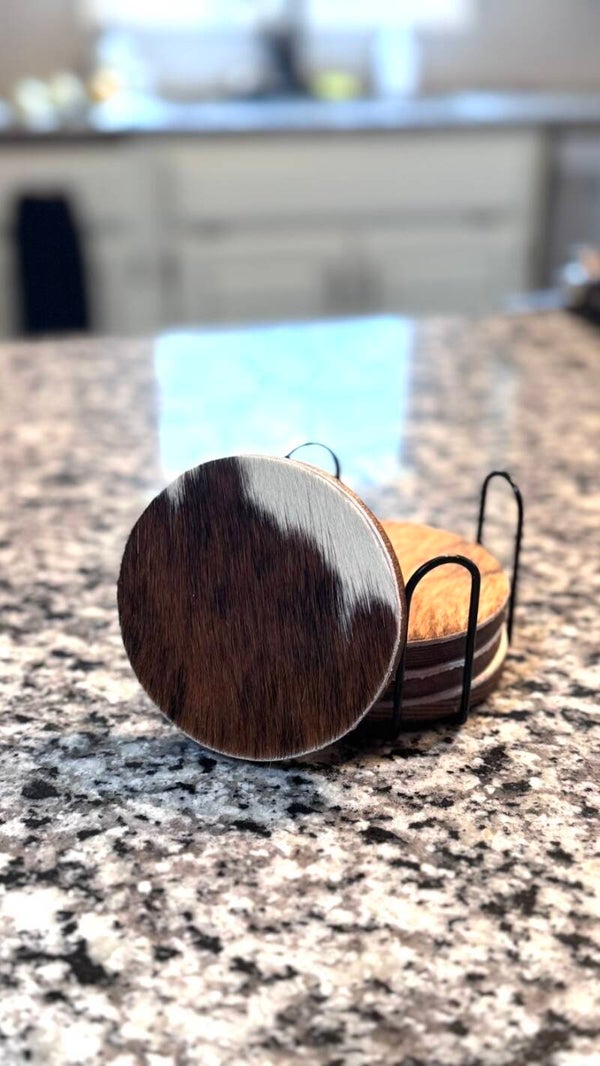 Cowhide Coasters