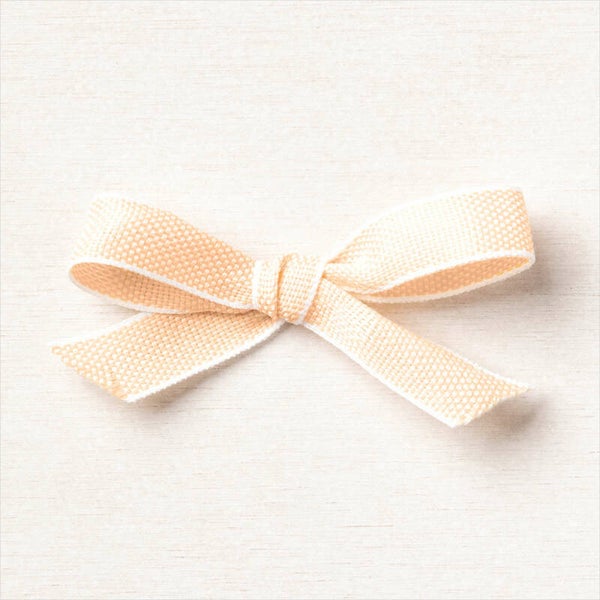 Pale Papaya & White Ribbon