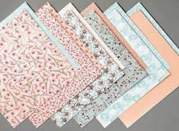Parisian Blossoms Speciality Designer Series Paper 12" x 12" (30,5cm x 30,5cm)
