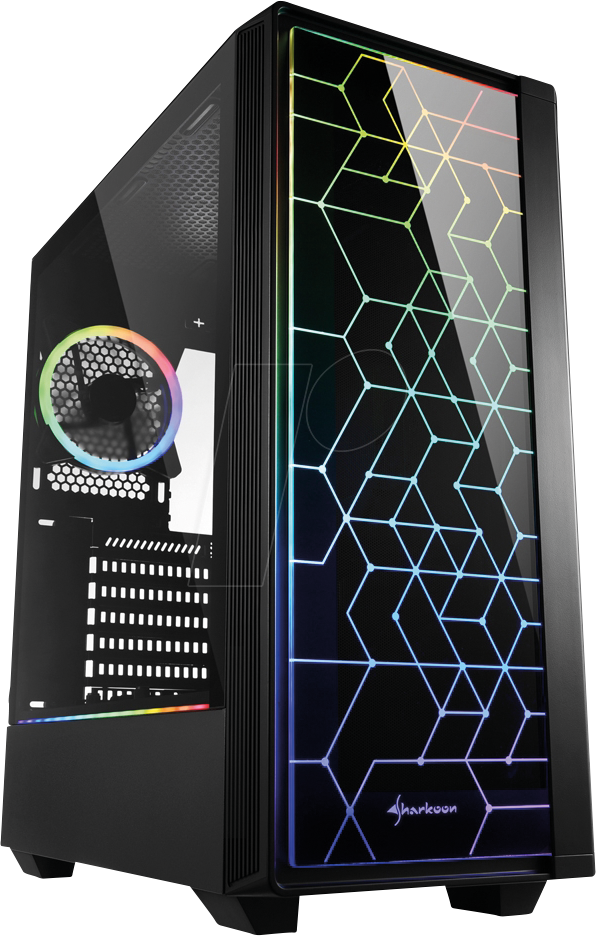 SHARK RGB LIT100 Sharkoon RGB LIT 100 ATX-behuizing Game PC
