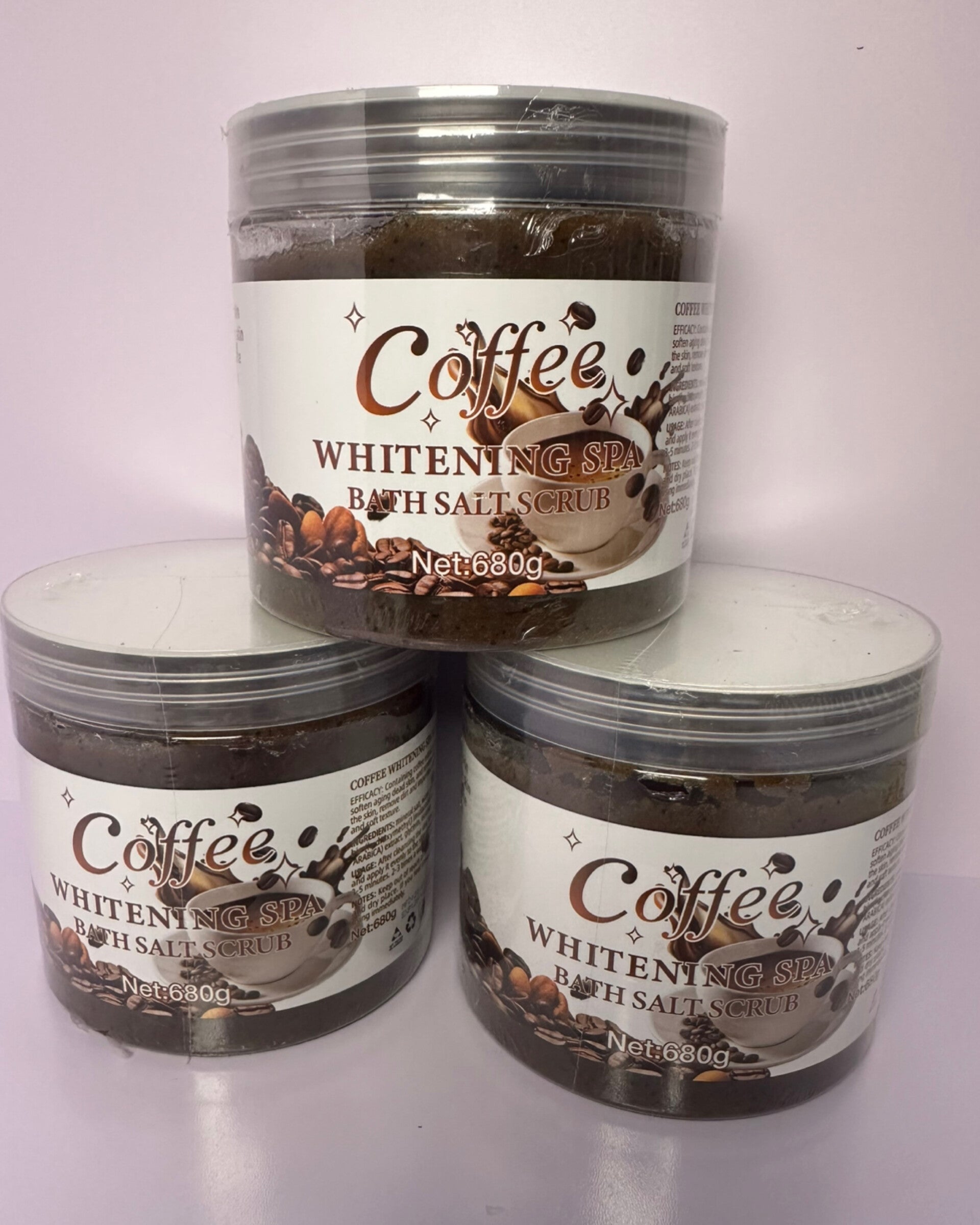Coffee whitening salt scrub 680g