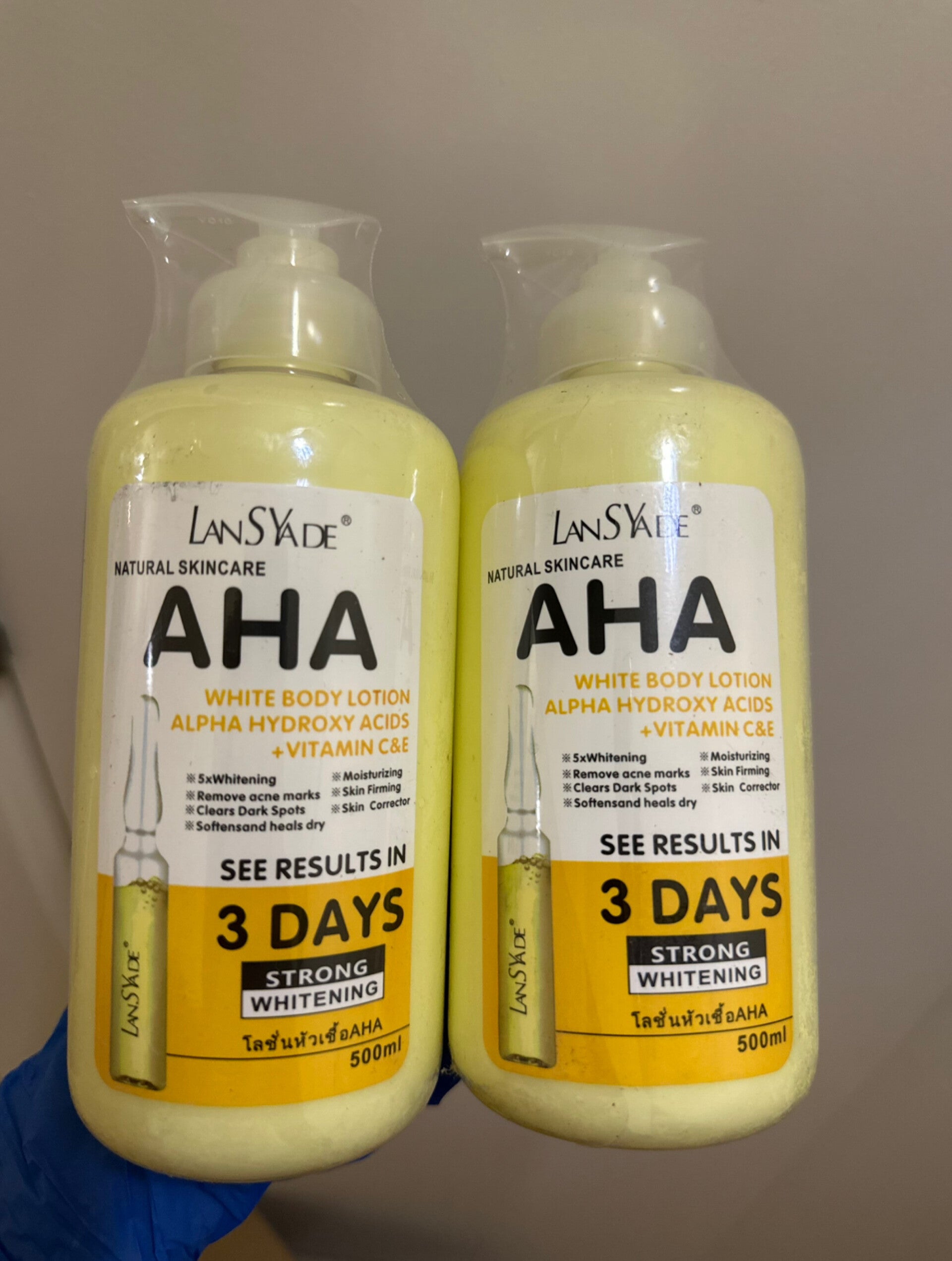 Alpha hydroxy acid + vitamin C&E body lotion 500ml