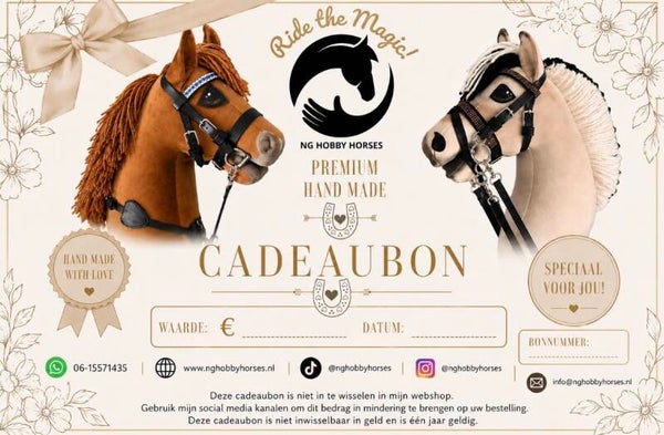 Hobbyhorse Cadeaubon (vanaf € 10,- t/m € 150,-)