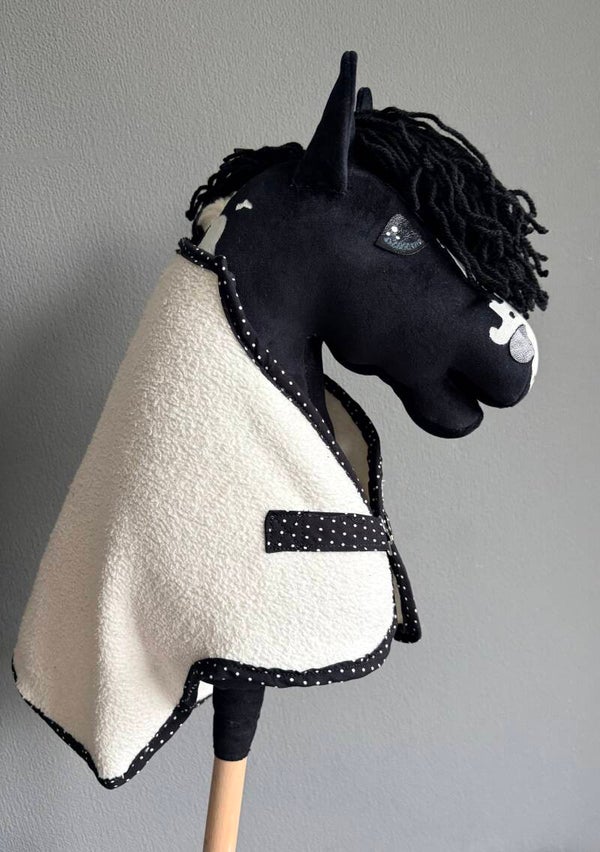 Hobbyhorse deken “crème/zwart”