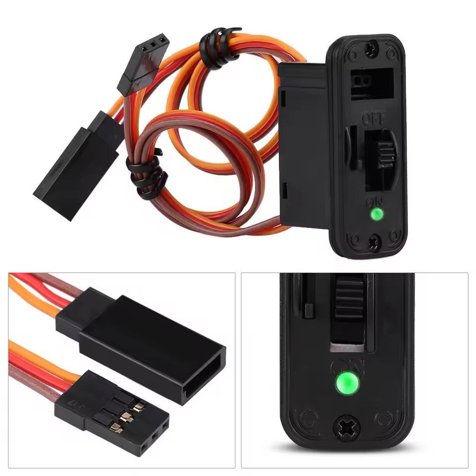 Heavy duty switch with charge port and led