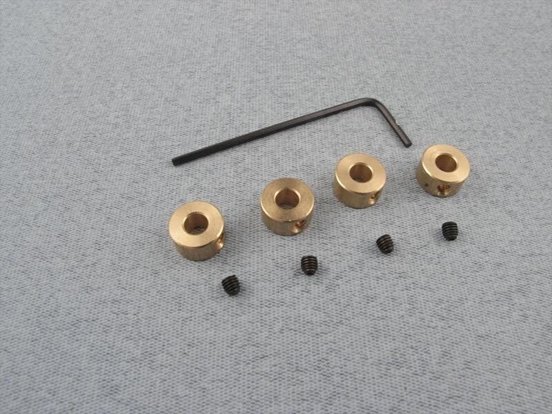 Radio Active Brass Collets 4PK