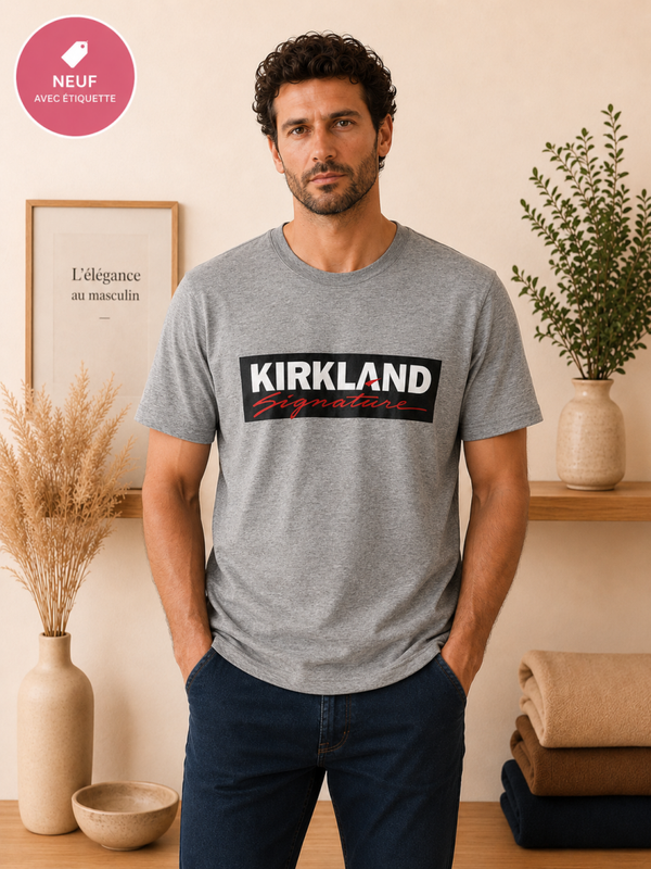 T-shirt Kirkland Signature gris chiné Taille - S
