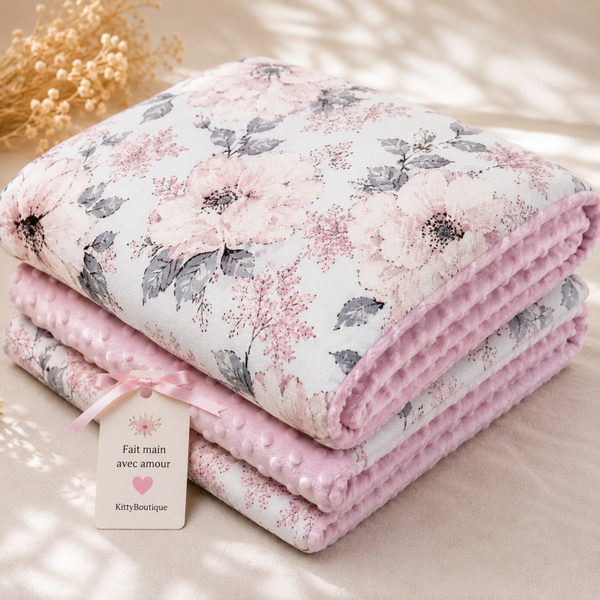 🌸 Précommande couverture bébé artisanale - Acompte 25 €