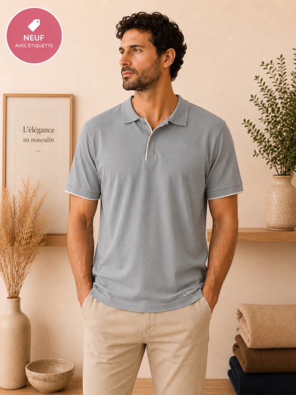 Polo Linno gris clair Taille - M