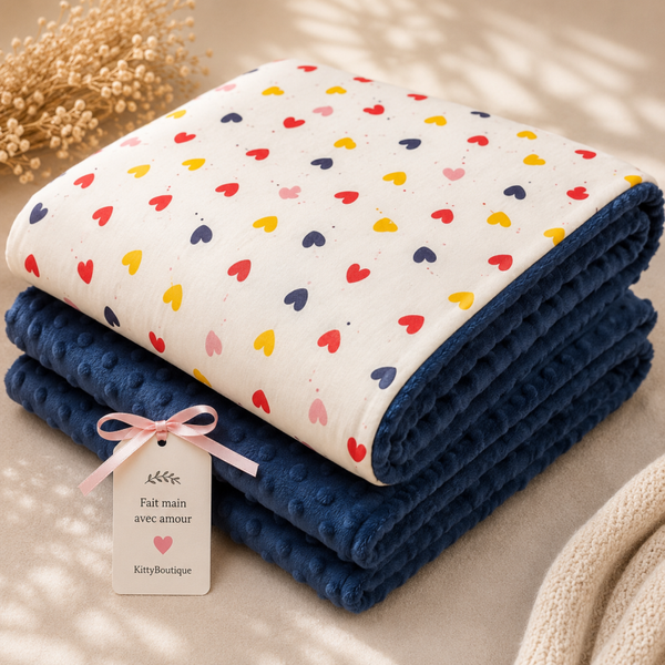 💙 Précommande couverture bébé  artisanale - Acompte 25 €