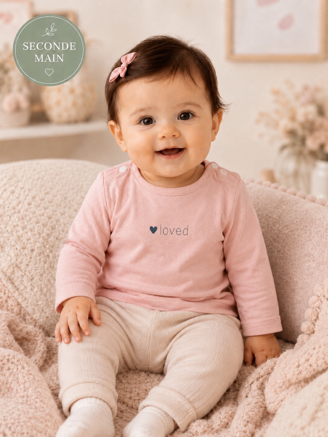 Pull léger  Noppies Baby rose Taille 1 - 2 mois
