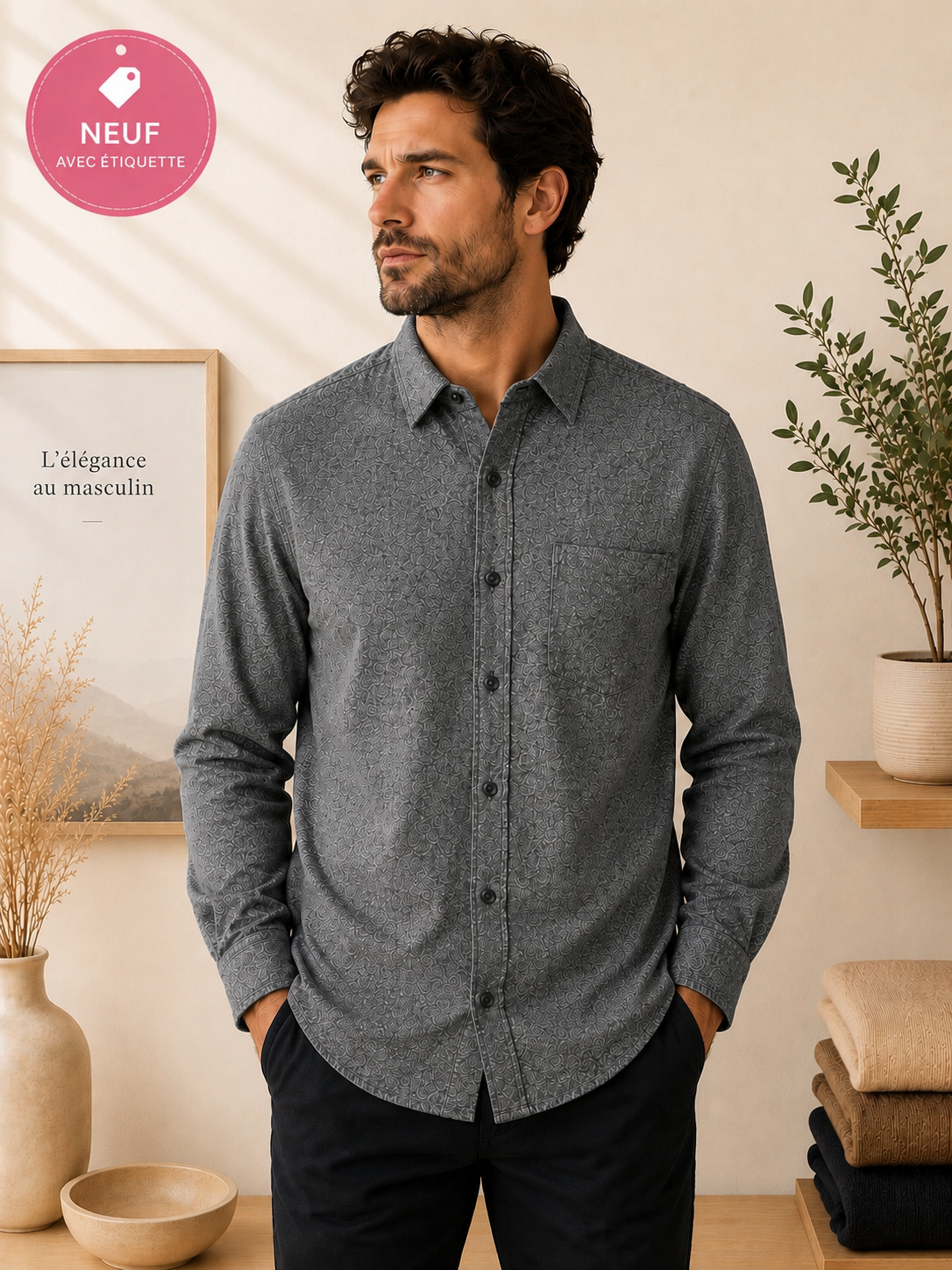 Chemise Grayers Heritage Grise Taille -L