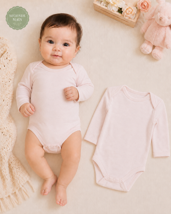 Lot de 2 bodys bébé fille Inextenso Taille - 1 mois
