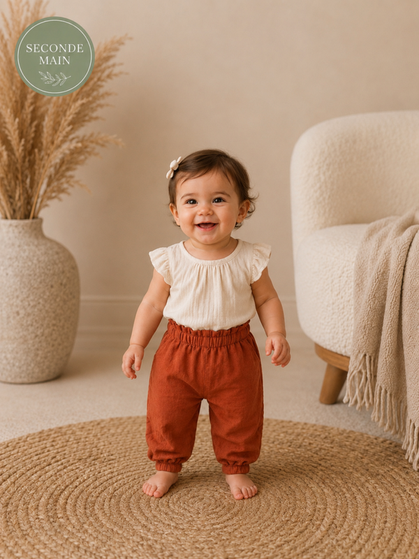 Pantalon ample SHEIN bébé fille Taille – 9 mois