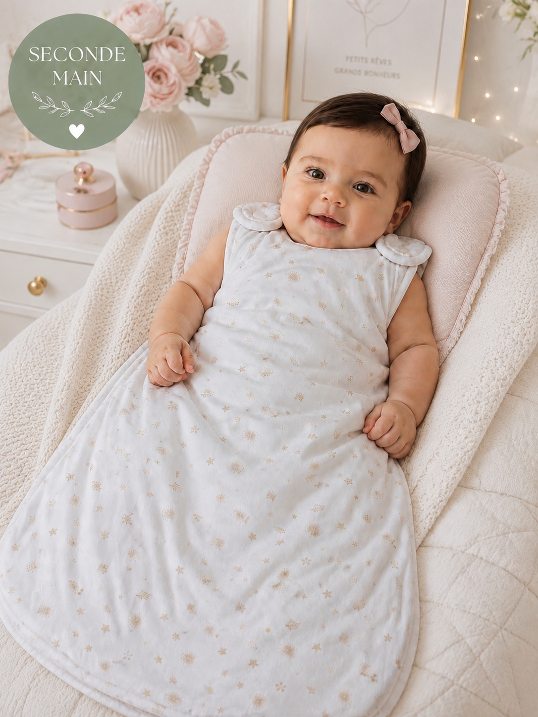 Gigoteuse bébé mixte écrue T1 50-67 cm