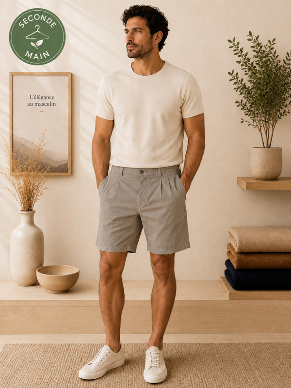 Short chino Ralph Lauren beige/taupe Taille 40