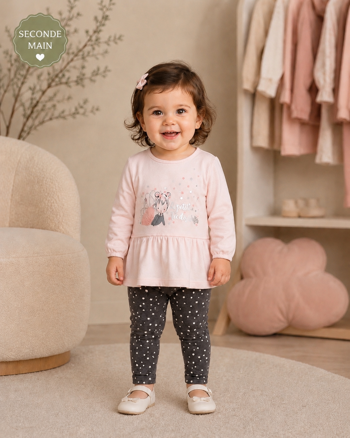 Ensemble bébé fille tunique Taille – 12 mois
