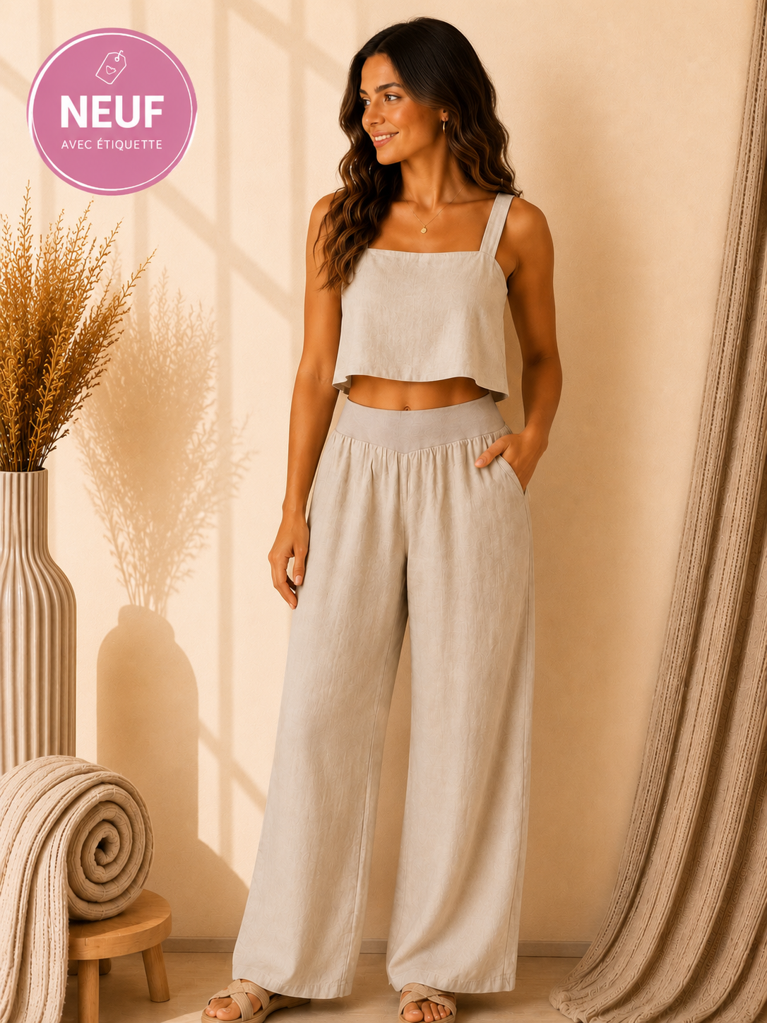Pantalon large Giada 45 Firenze Taille-S