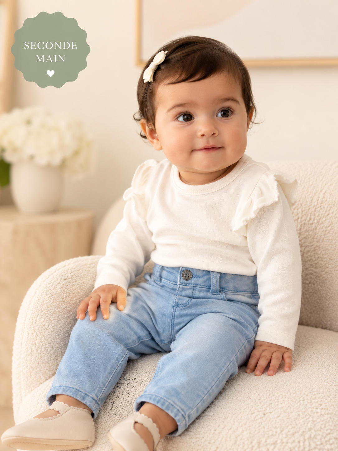 Jean bébé Orchestra bleu clair Taille – 6 mois