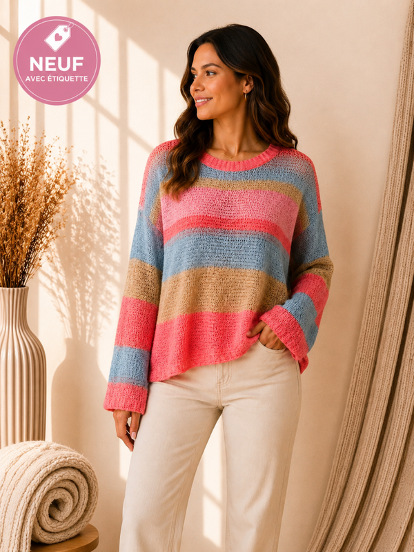 Pull léger en maille rayé Glamorous Taille-S