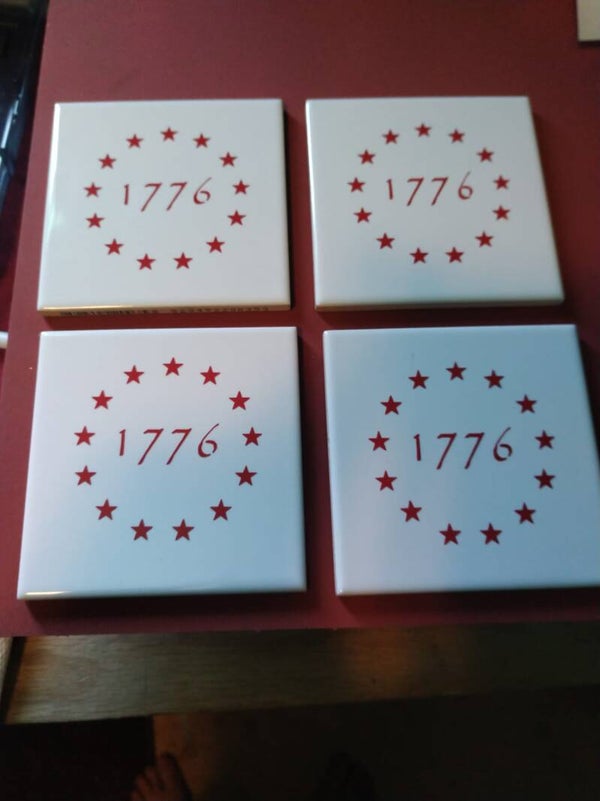 1776 Ceramic Coaster