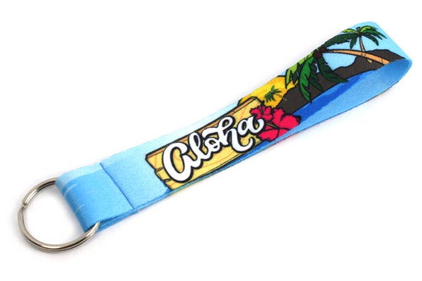 Keycord ALOHA | kort model | Sleutelhanger