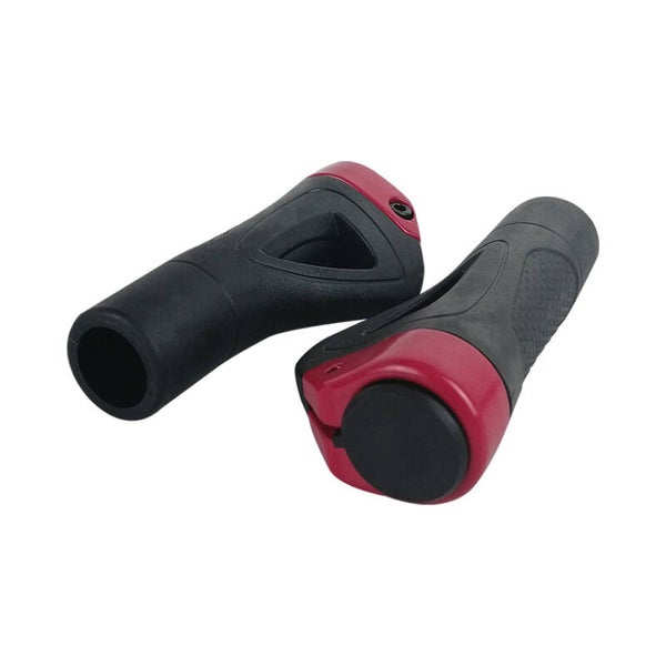 Poignée ergonomique V2 par paire - Embout Rouge Universel