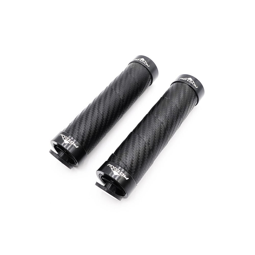 Poignées carbone bleu/noir/rouge